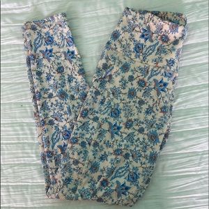 Pink Floral Leggings